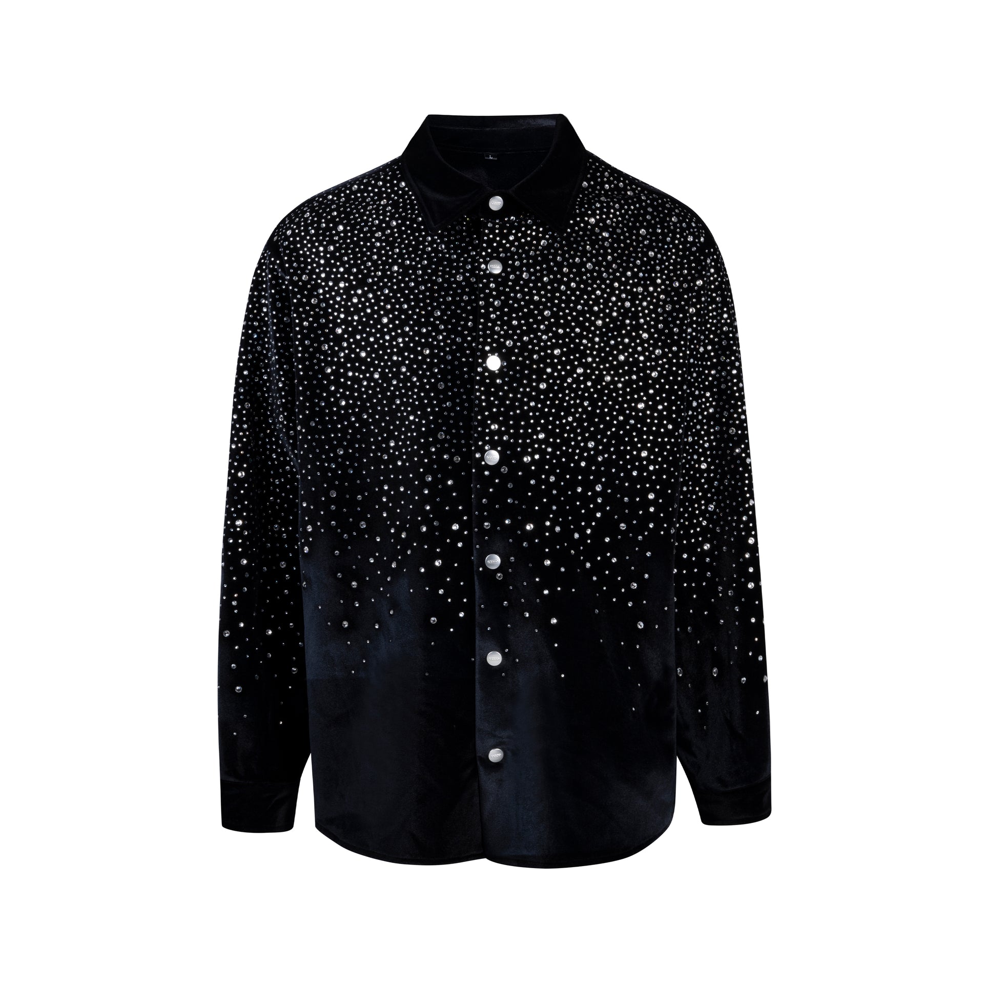 GOODBRAND 2024F/W Falling Silver Starry Night Long Sleeve Tee