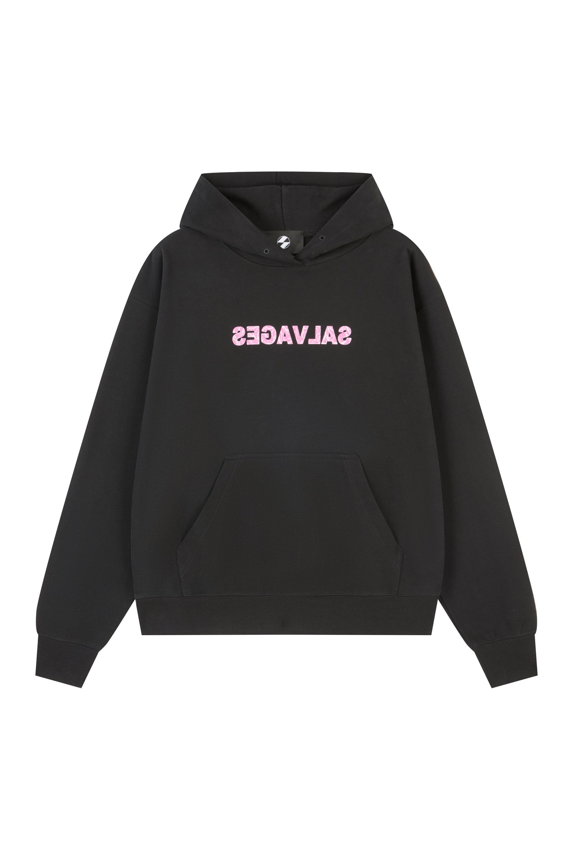 The Salvages Reversed Pink Letter Logo Hoodie
