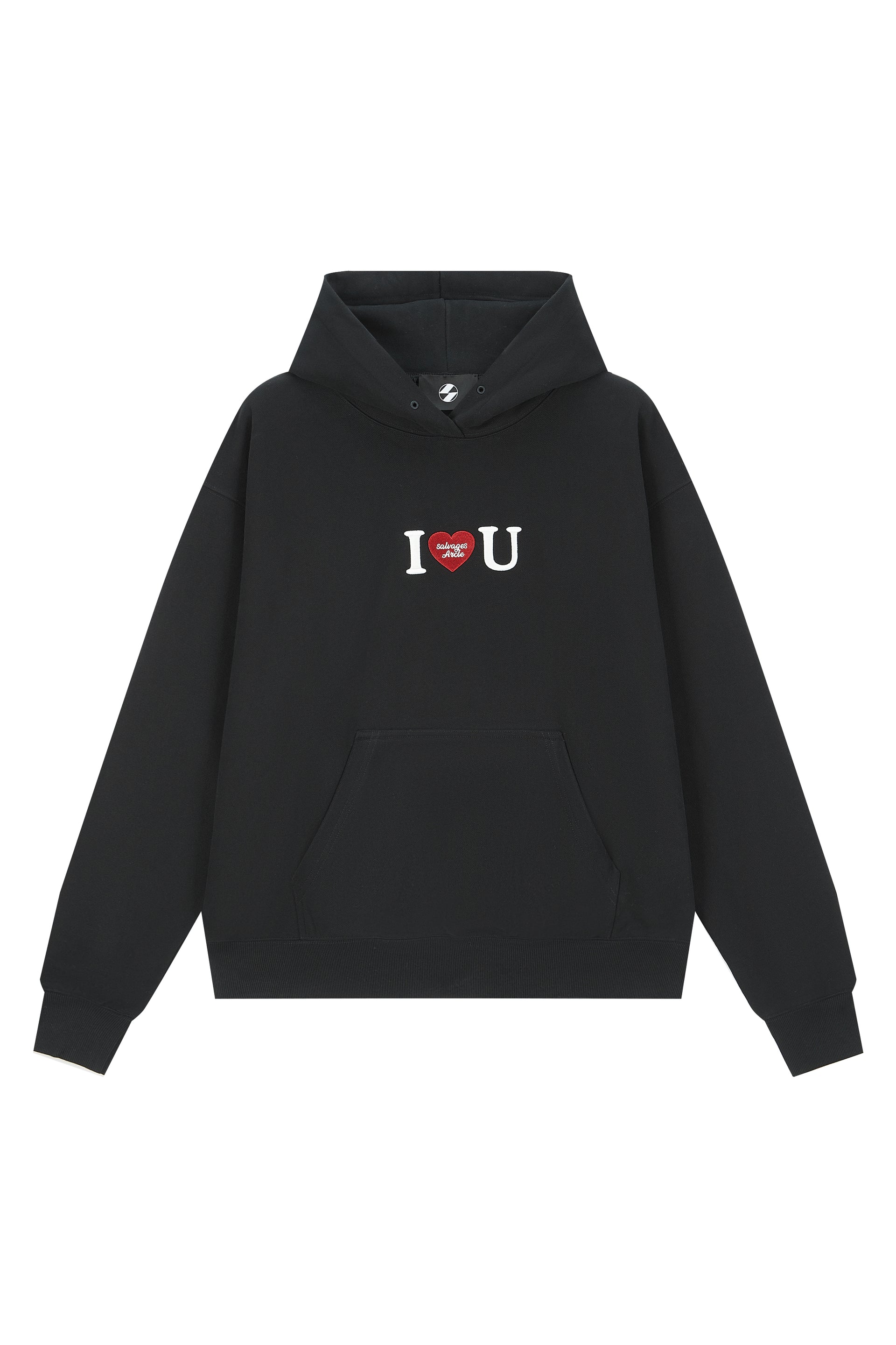 The Salvages Love Heart Embroidered Hoodie