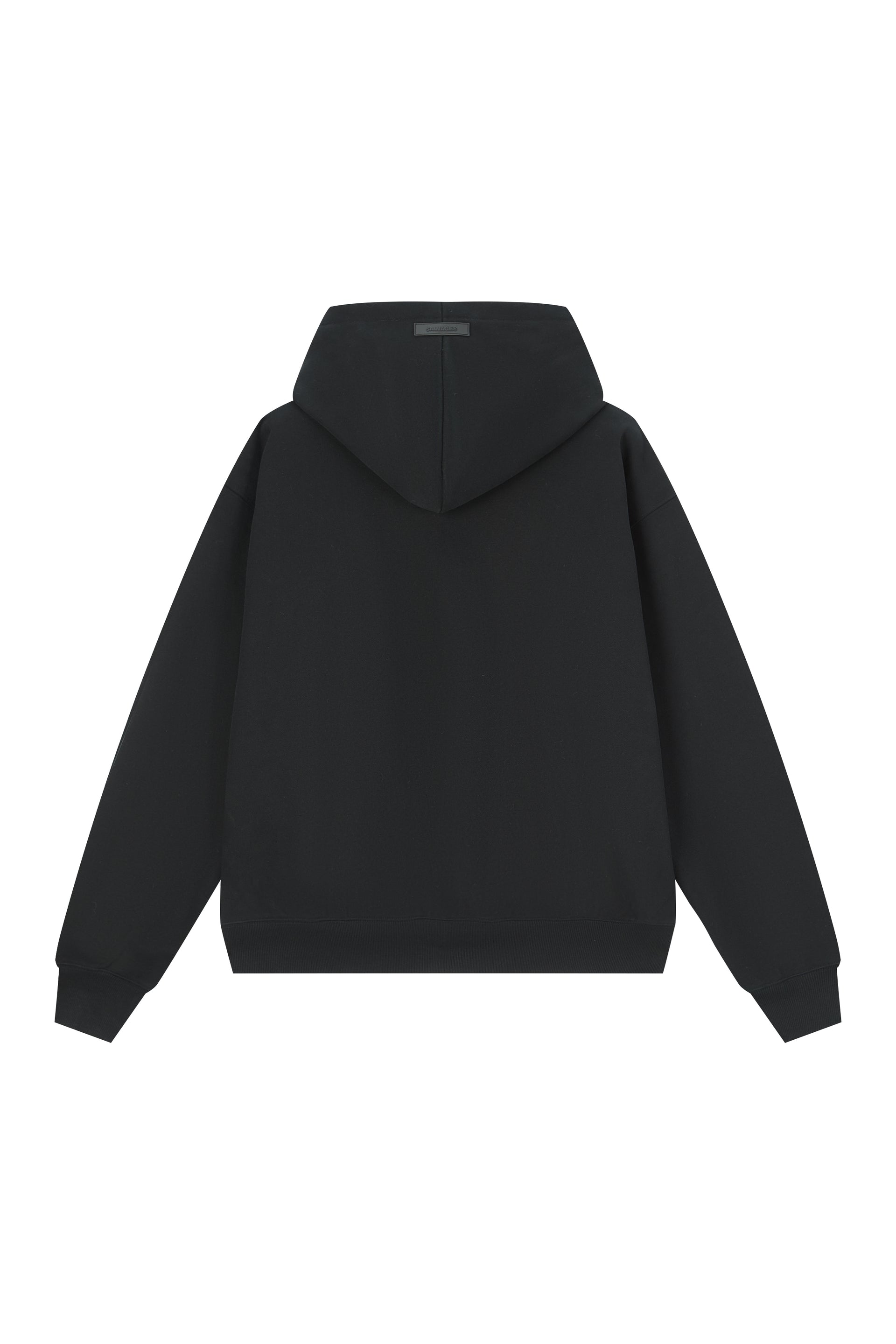 The Salvages Small Leather Patch Letter Hoodie