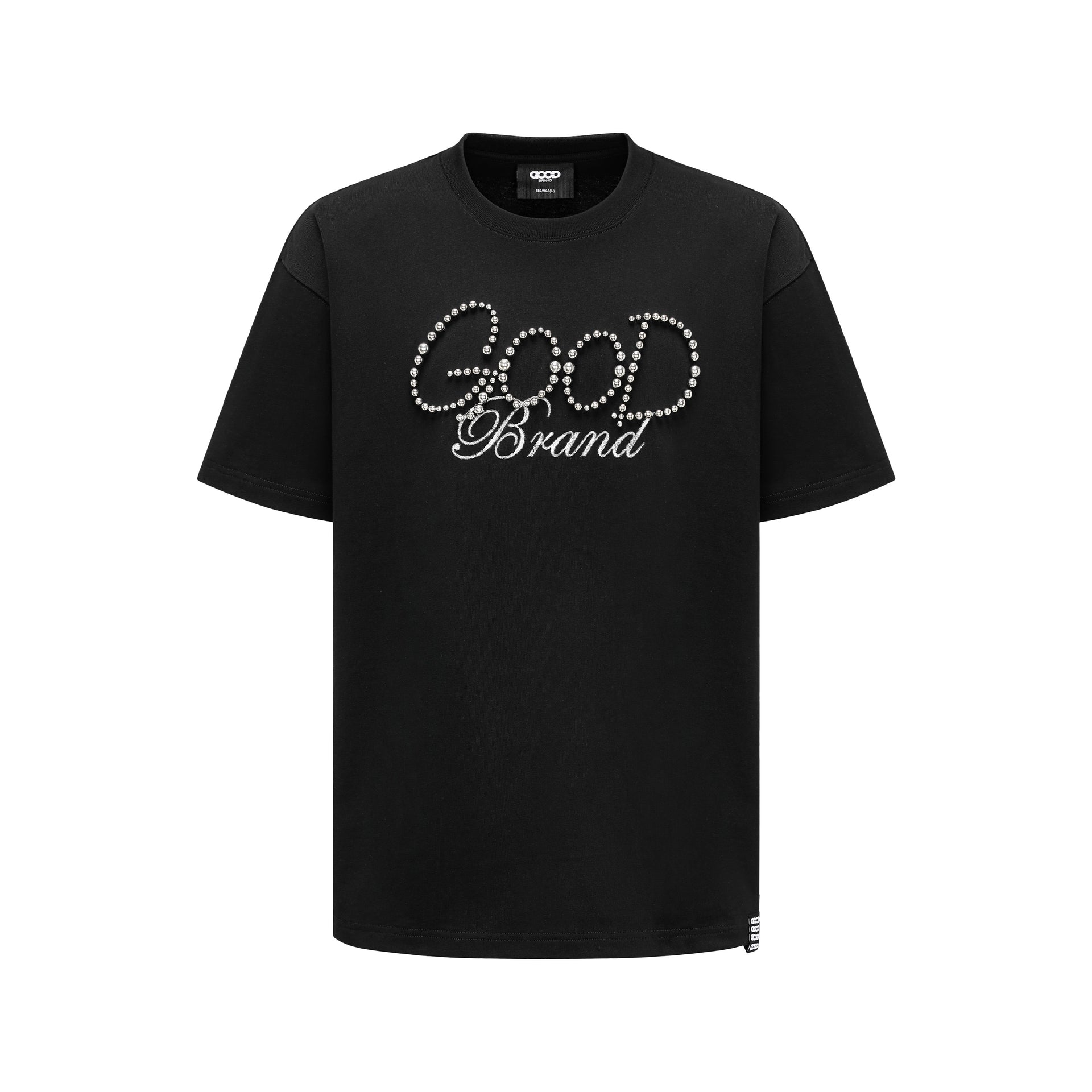 GOODBRAND GOOD Solid Color Pearl Logo Tee