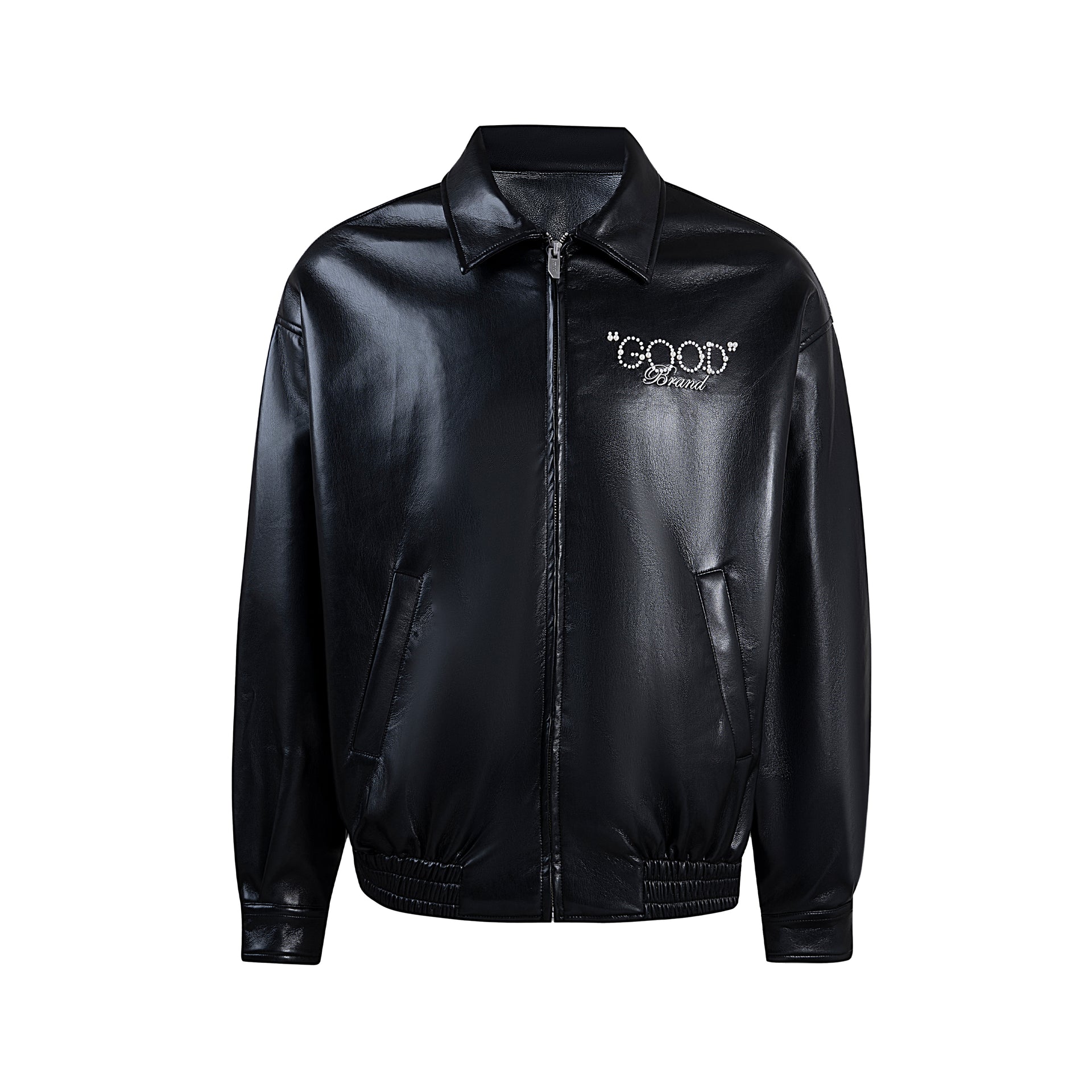 GOODBRAND 2024F/W LOVE IS GOOD Pearl Leather Jacket