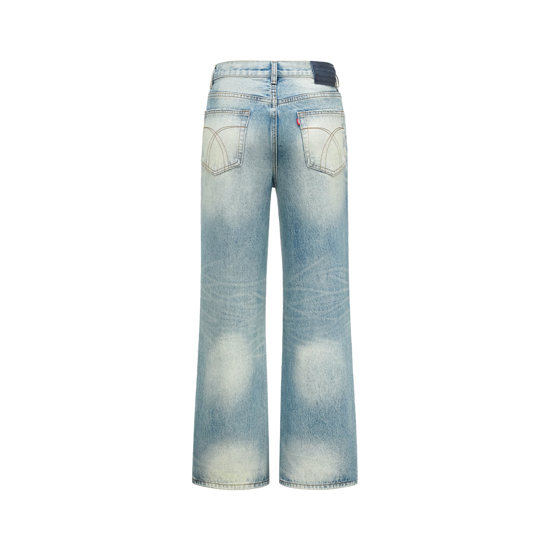 GOODBRAND 2024F/W Broken Rhinestone Pink Dot Denim Pants