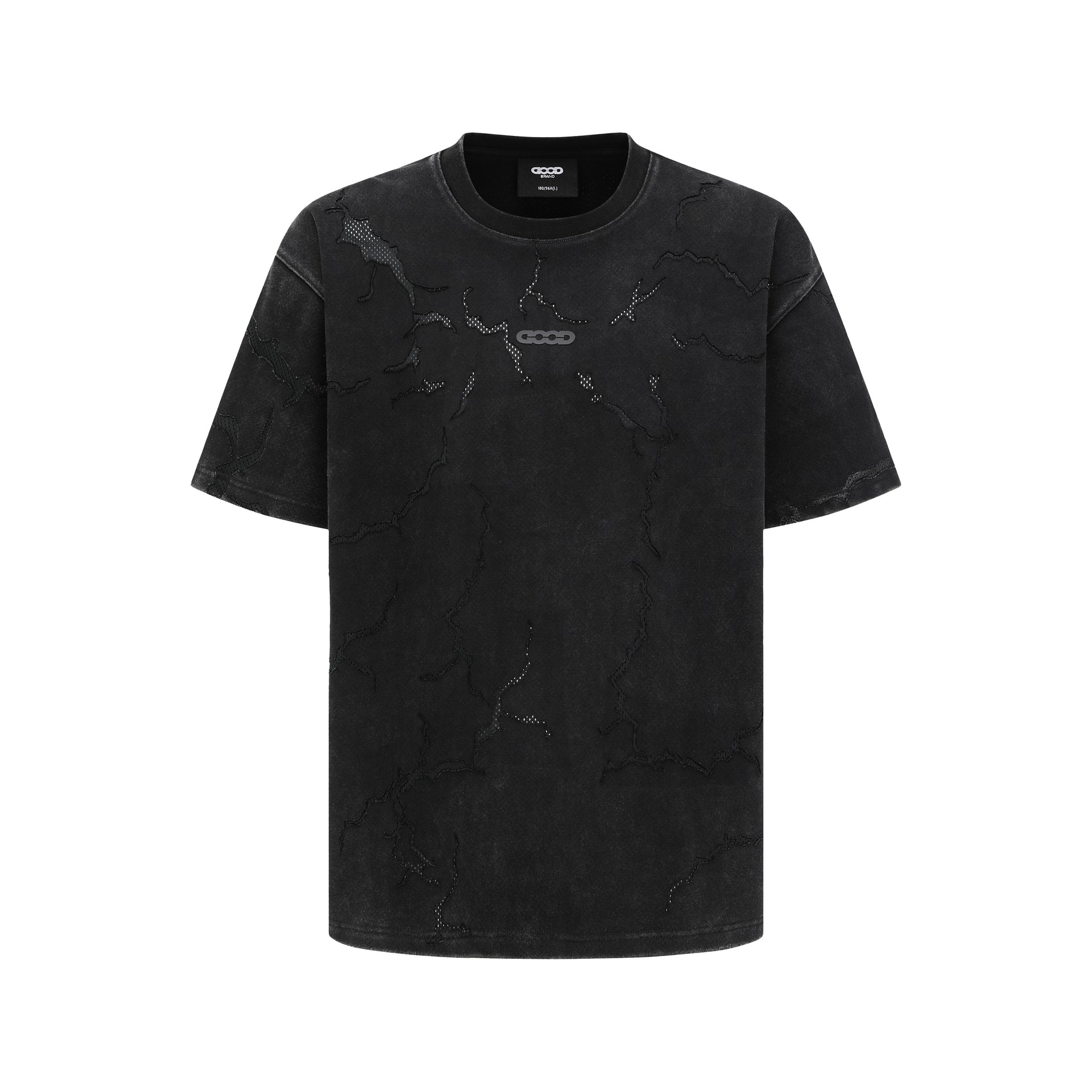 GOODBRAND Lightning Washed Crack Logo Tee