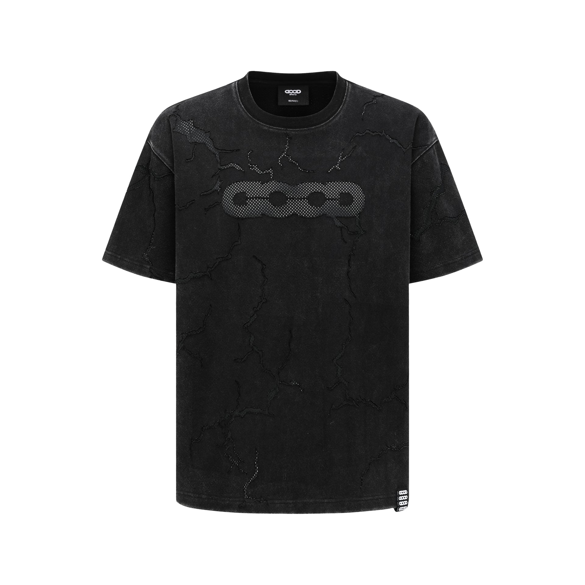 GOODBRAND Lightning Crack Mesh Logo Tee