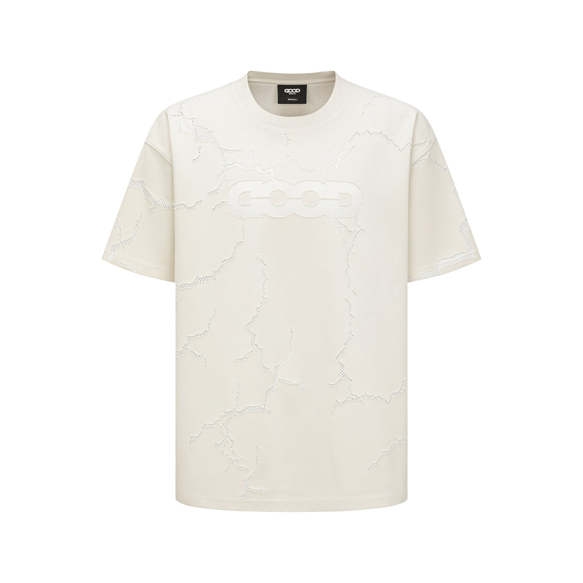 GOODBRAND Lightning Crack Mesh Logo Tee