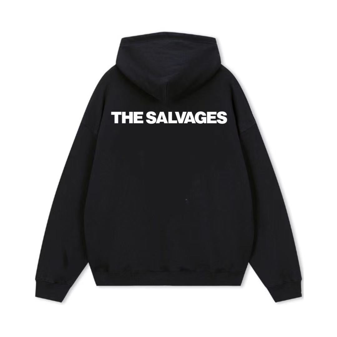 Salvages 로고 프린트 후드 티셔츠