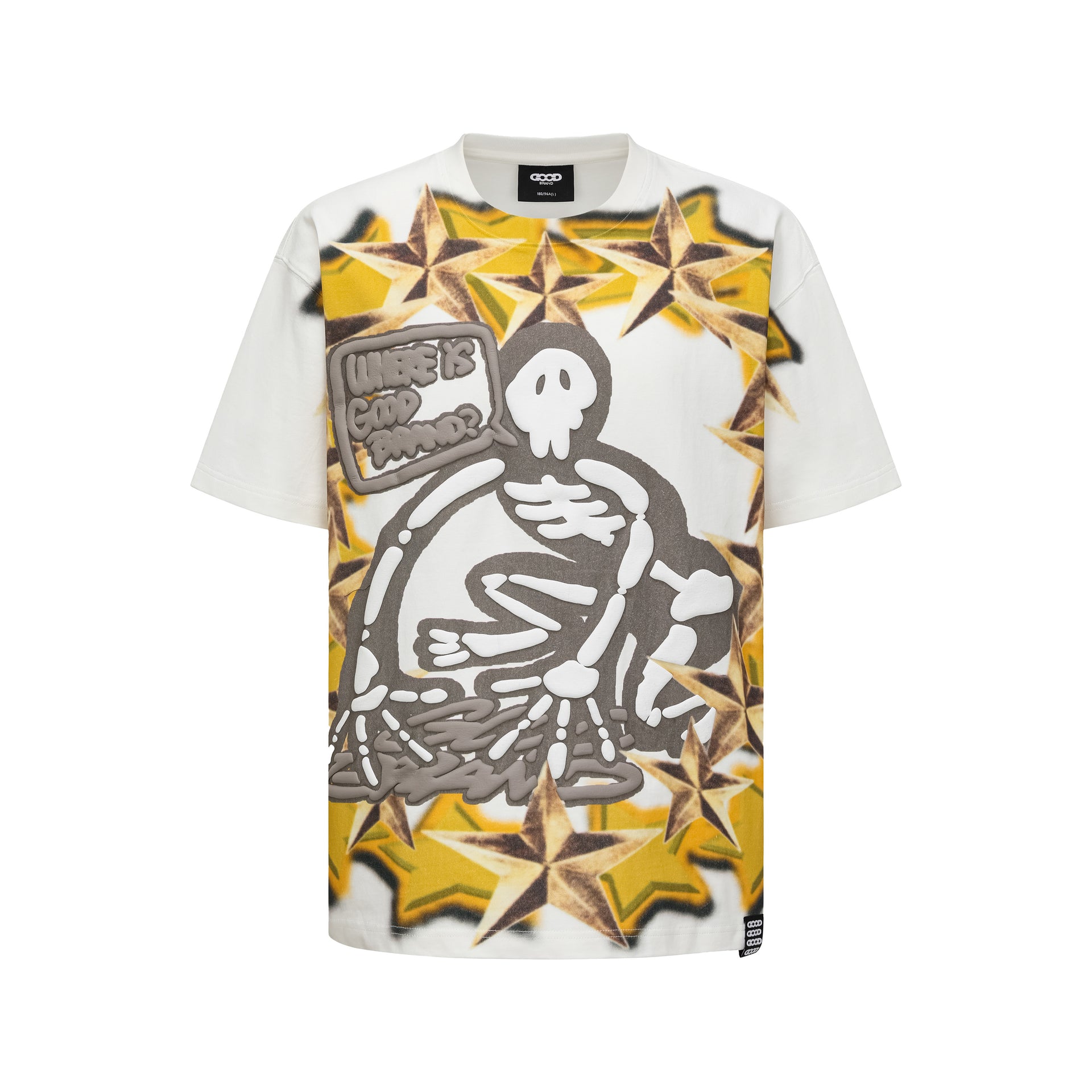 GOODBRAND Skeleton Ghost Star Graffiti Tee