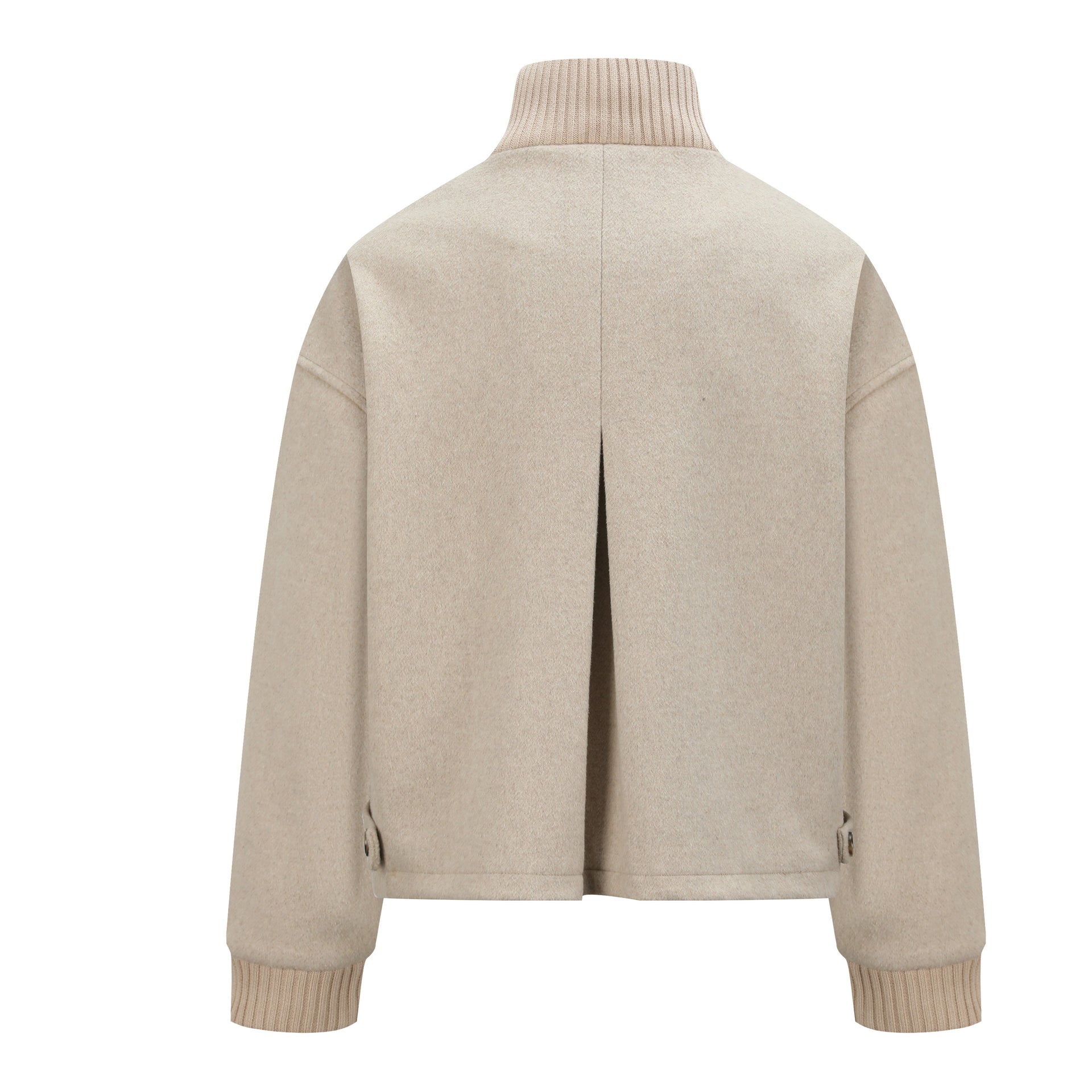OaOO 'FAME' Series Wool Turtleneck Cardigan Jacket