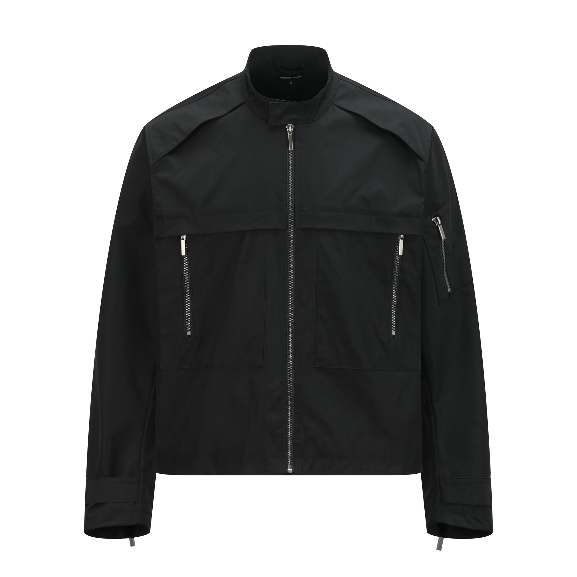 OaOO Stand Collar Multi-zipper Jacket