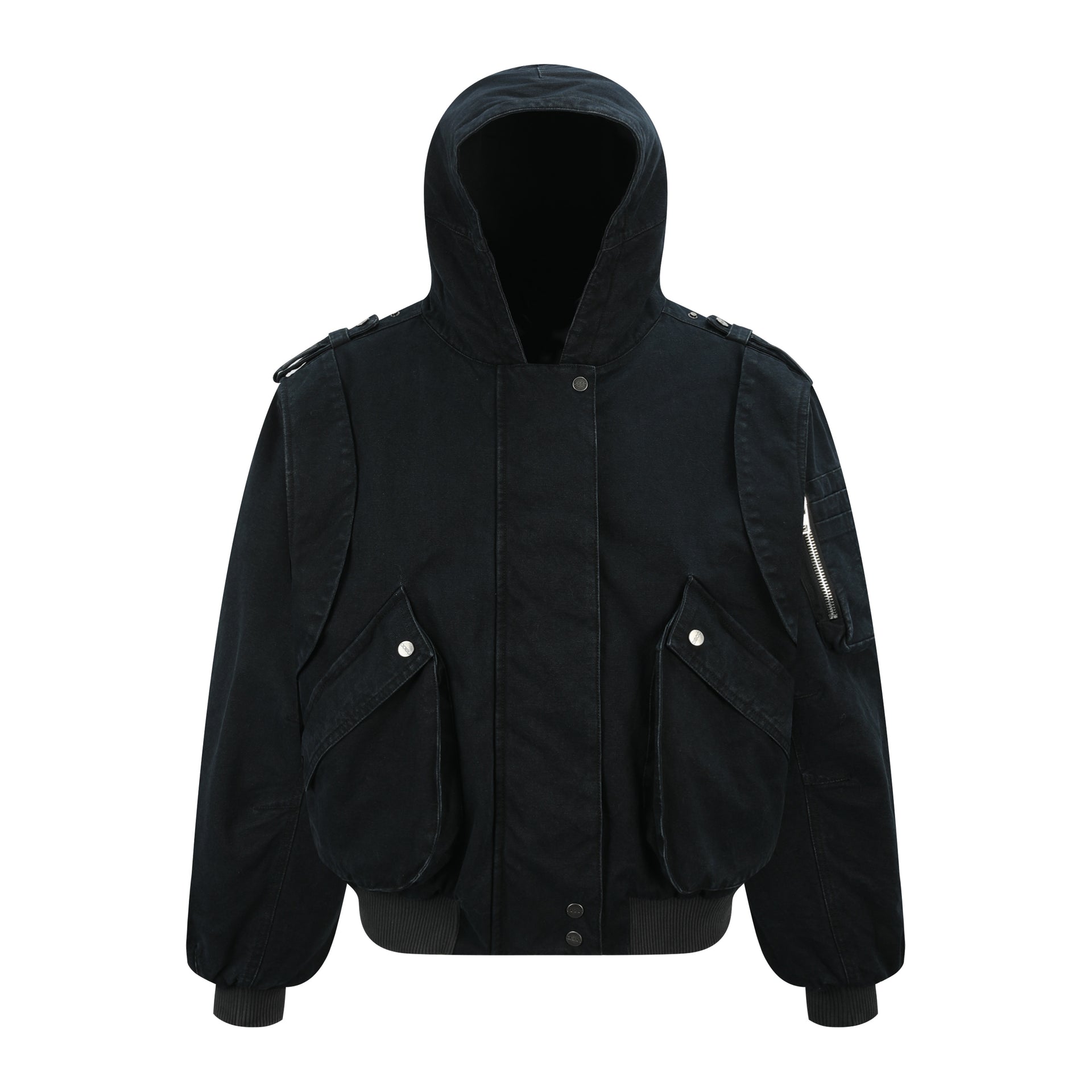 OaOO 'SOARING' Washed Canvas Hooded Jacket