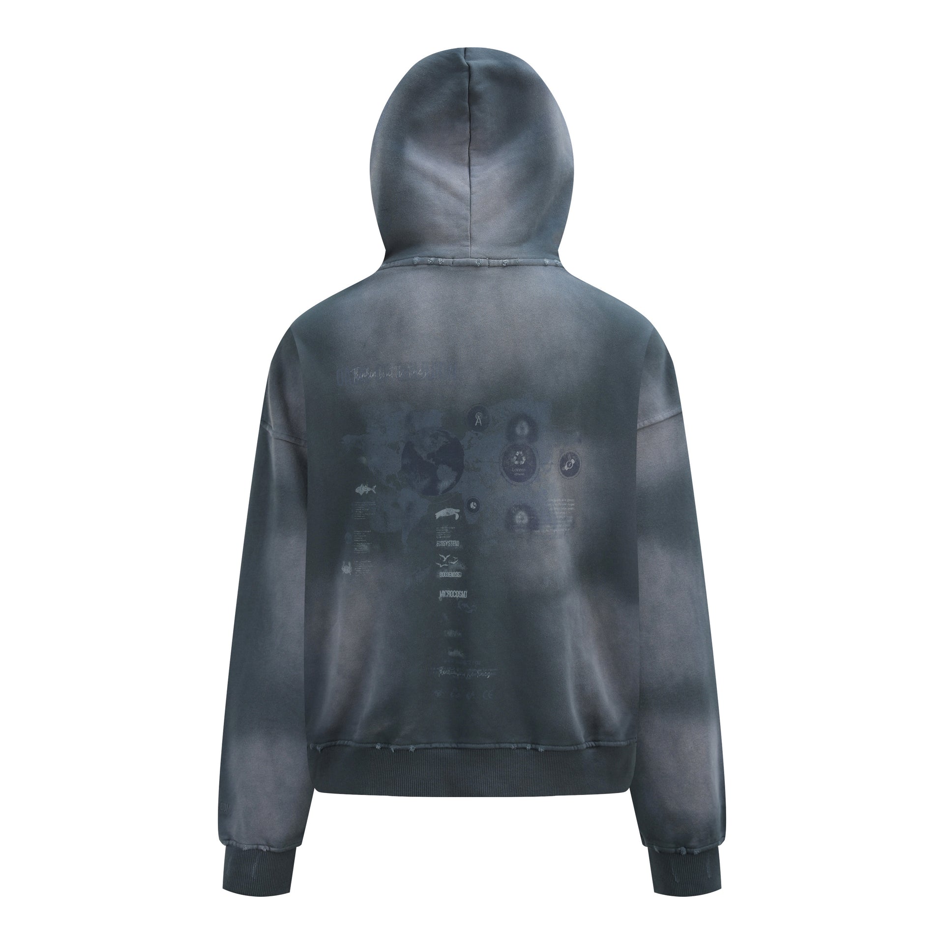 OaOO '2045' Theme Washed Hoodie