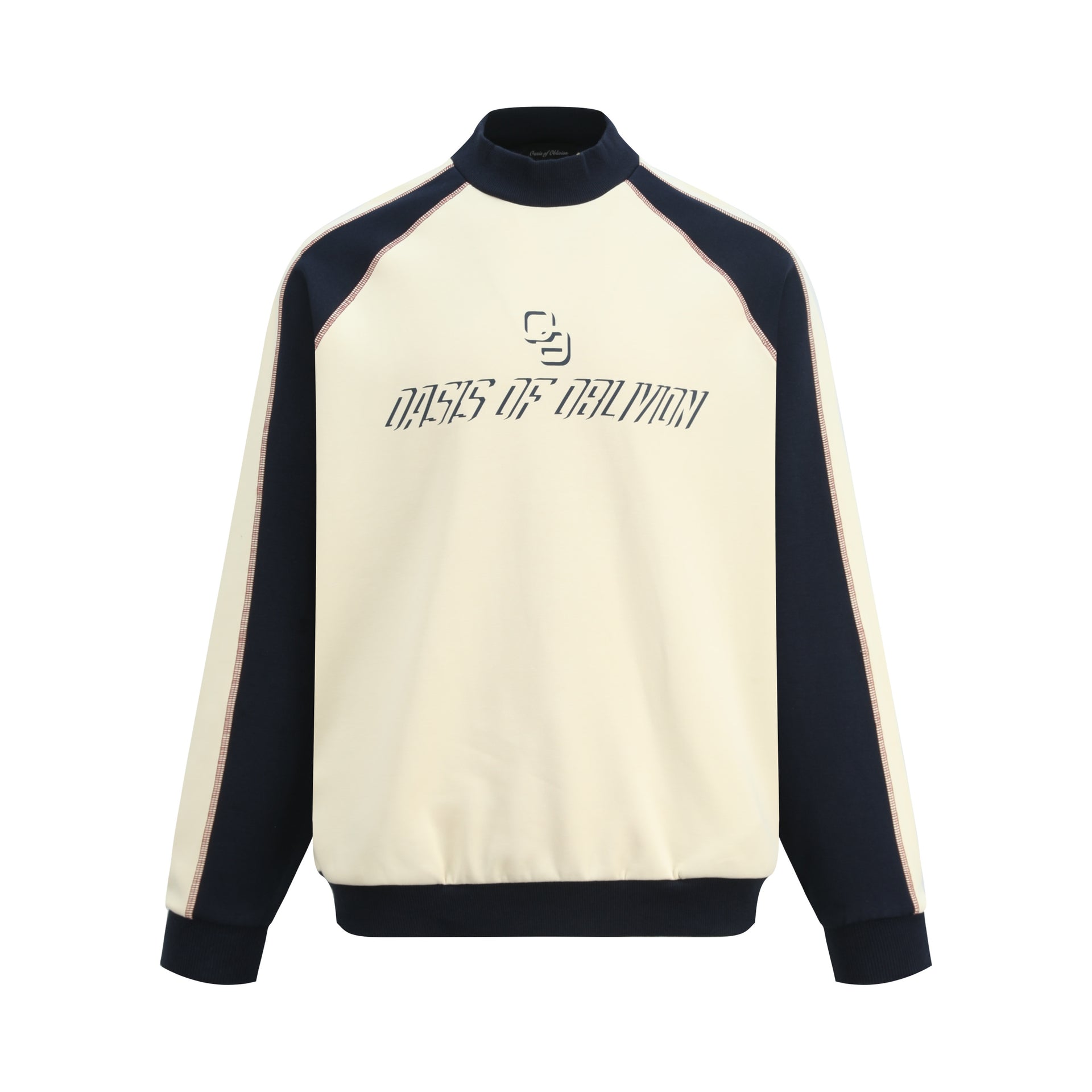 OaOO 'CAMPUS' Color Block Crewneck Sweatshirt