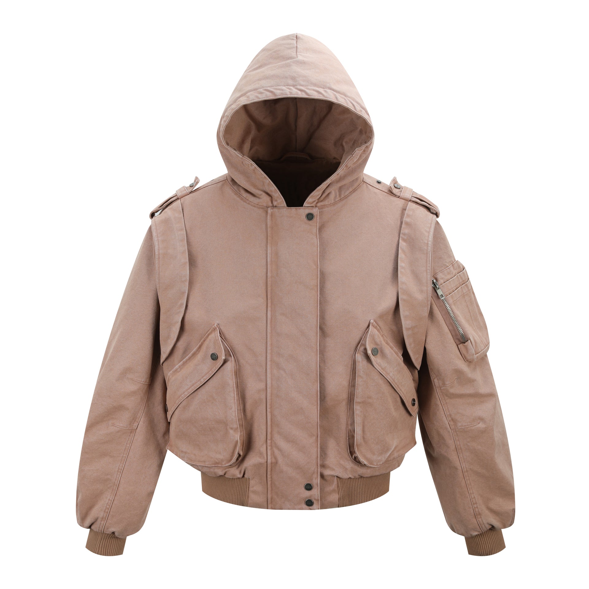 OaOO 'SOARING' Washed Canvas Hooded Jacket