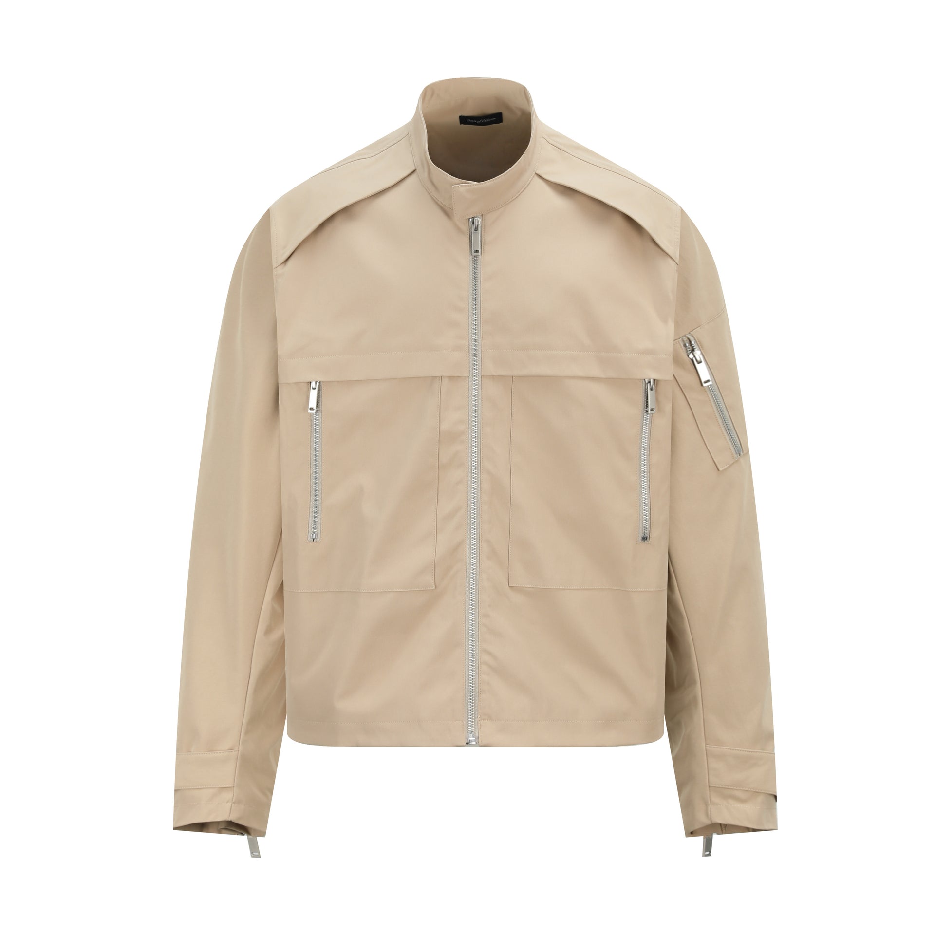 OaOO Stand Collar Multi-zipper Jacket