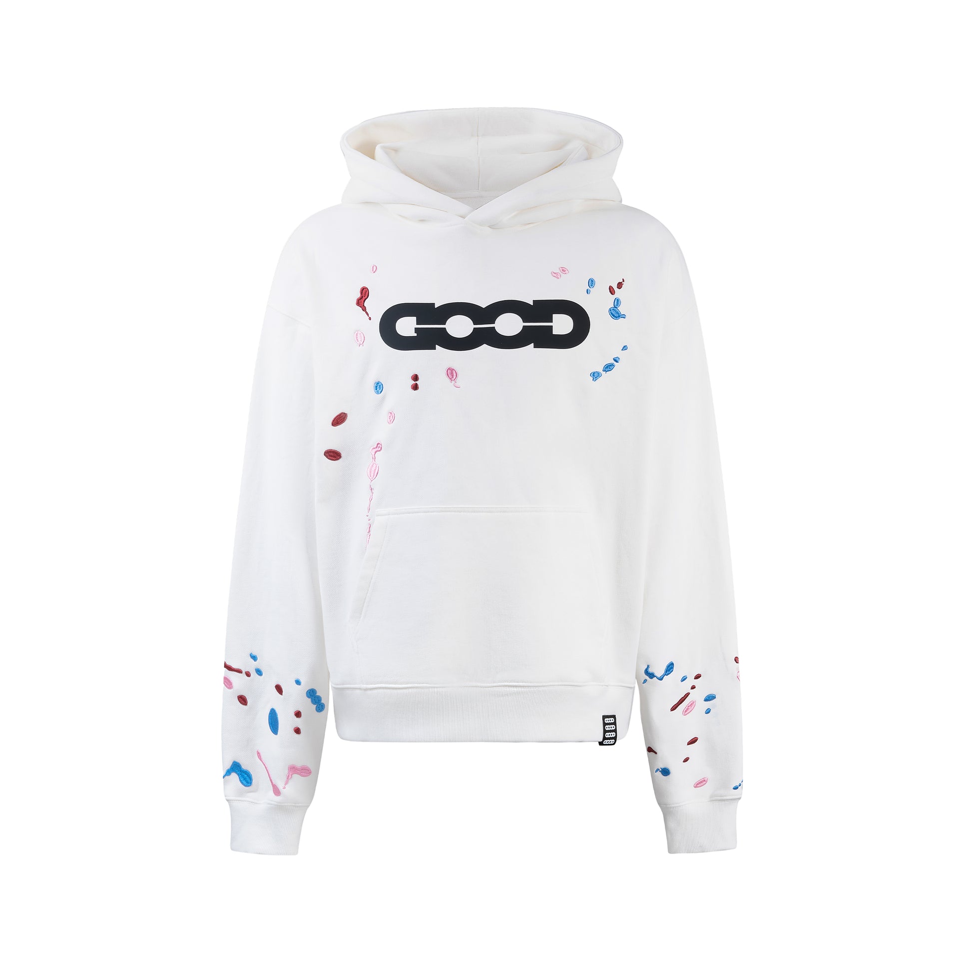 GOODBRAND 2024F/W Candy Embroidery Splatter Hooded Sweatshirt