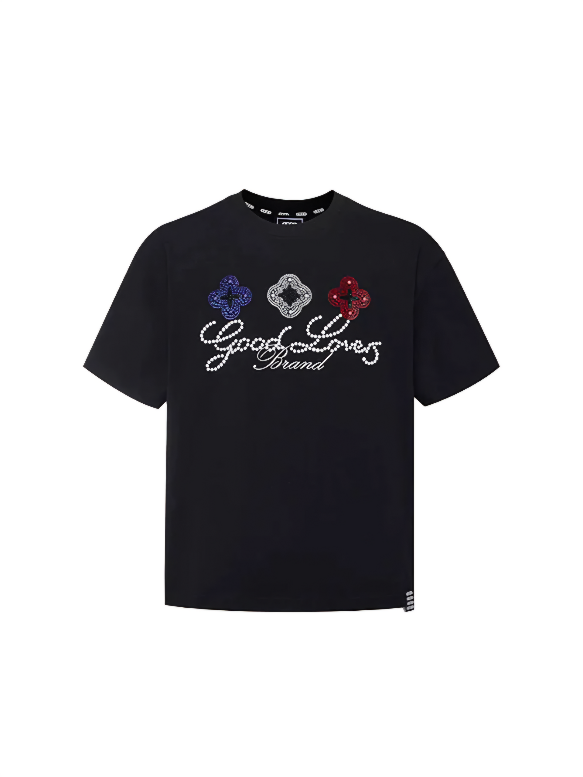 GOODBRAND 26SS Colorful Clover Rhinestone Unisex Tee