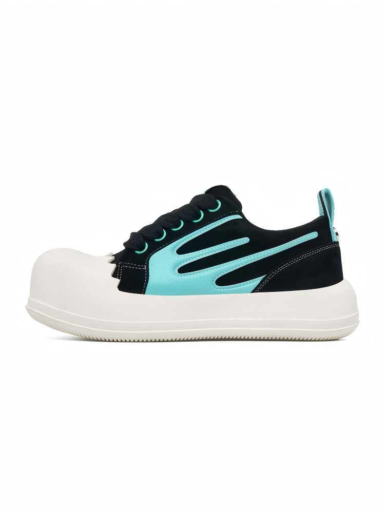 RHIME USA Jagged Edge Multi-Print Height Boost Casual Sneakers