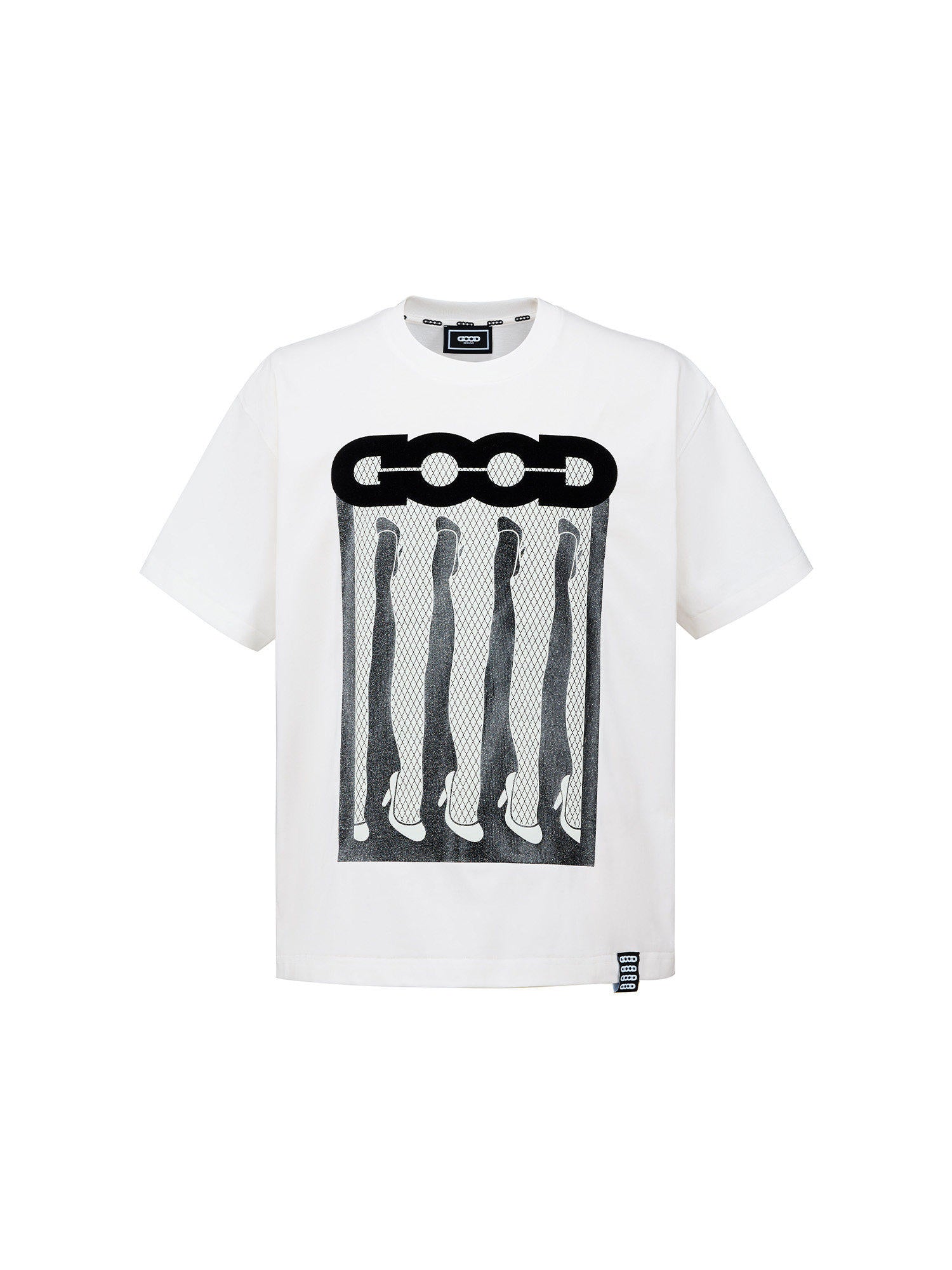 GOODBRAND 26SS Flocked Graphic T-Shirt