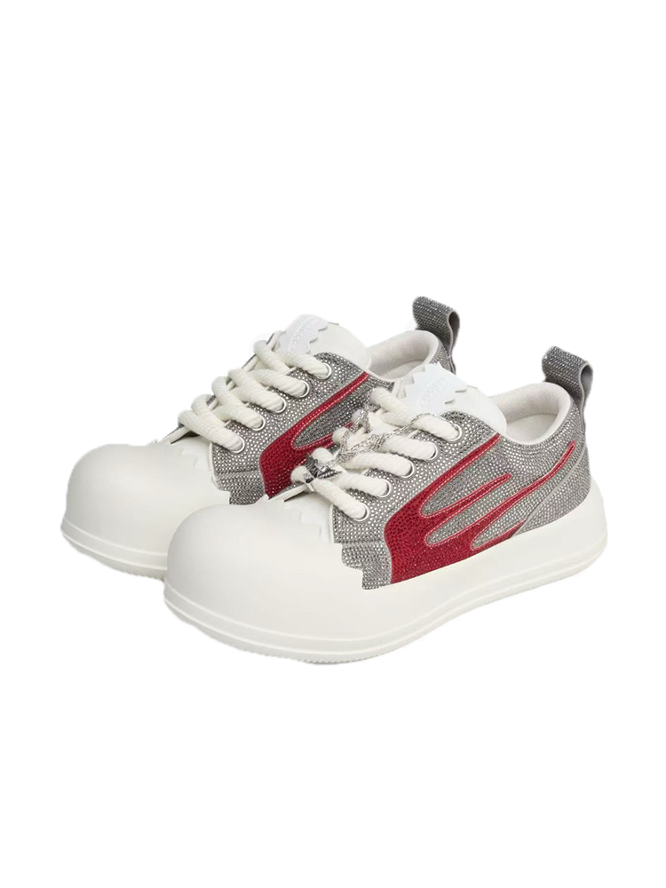 RHIME USA Co-Branded Aporrp Glitter Rhinestone Height Boost Sneakers