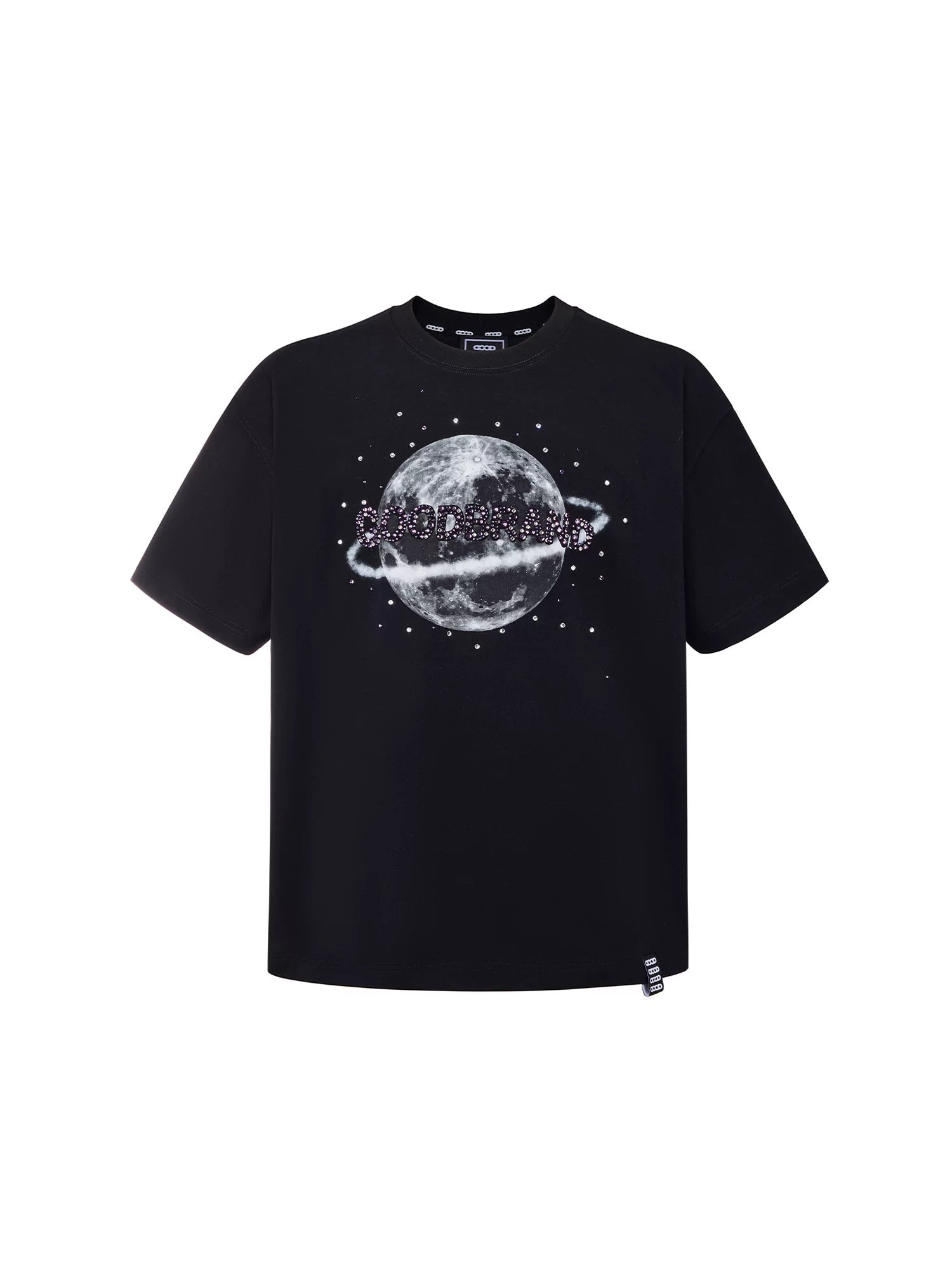 GOODBRAND 26SS Moon Print Rhinestone T-shirt