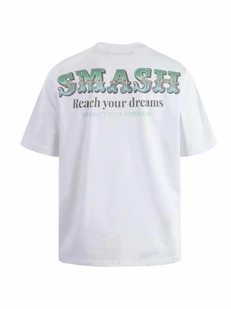 SMASHING Hawaii Limited Gradient Vintage Text Print Oversized T-Shirt