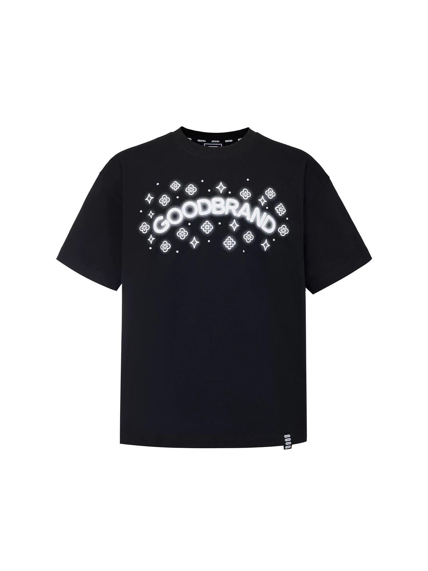 GOODBRAND26SS Colorful Neon Script Puff Print Unisex T-shirt