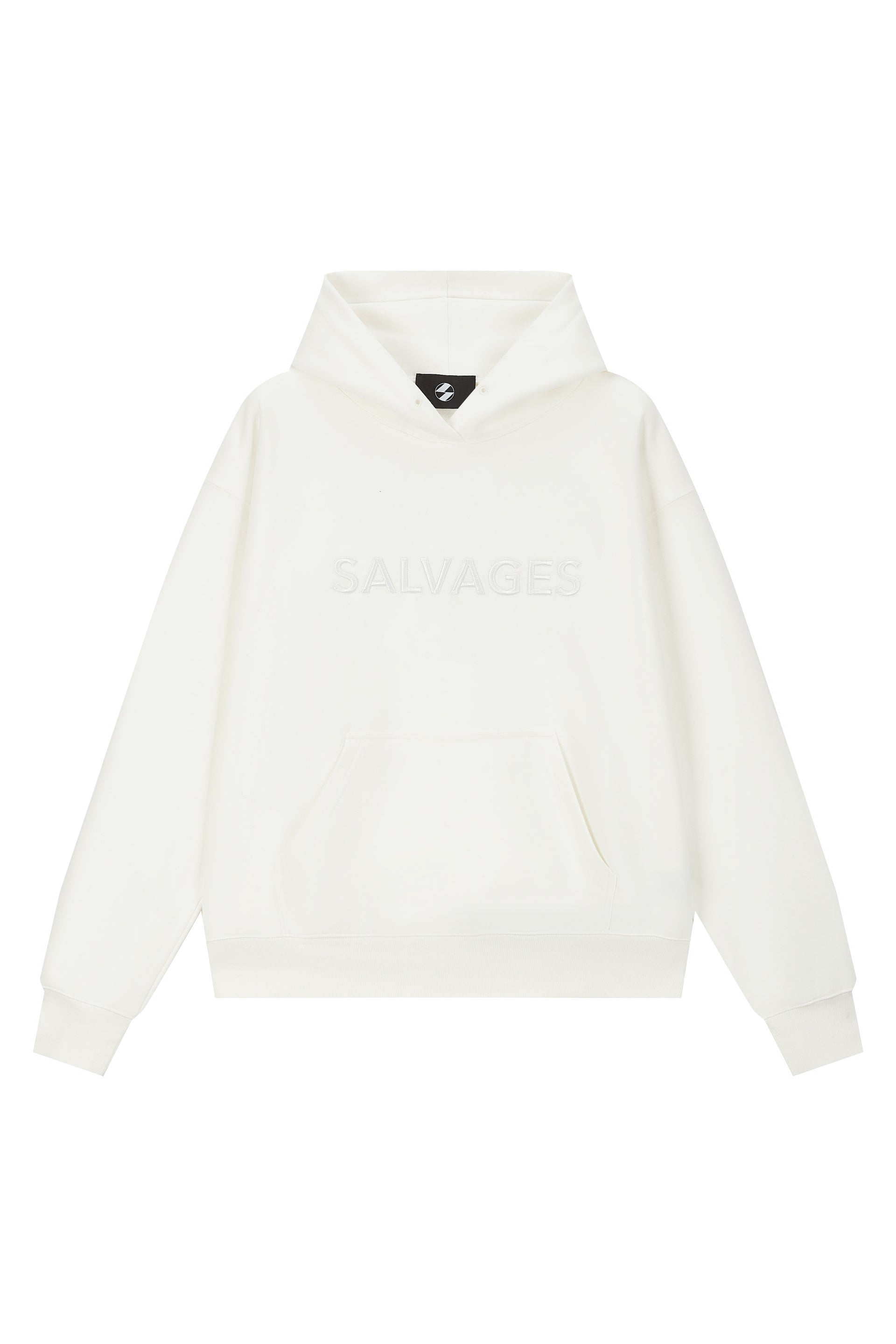 The Salvages Embroidered Logo Solid Color Hoodie
