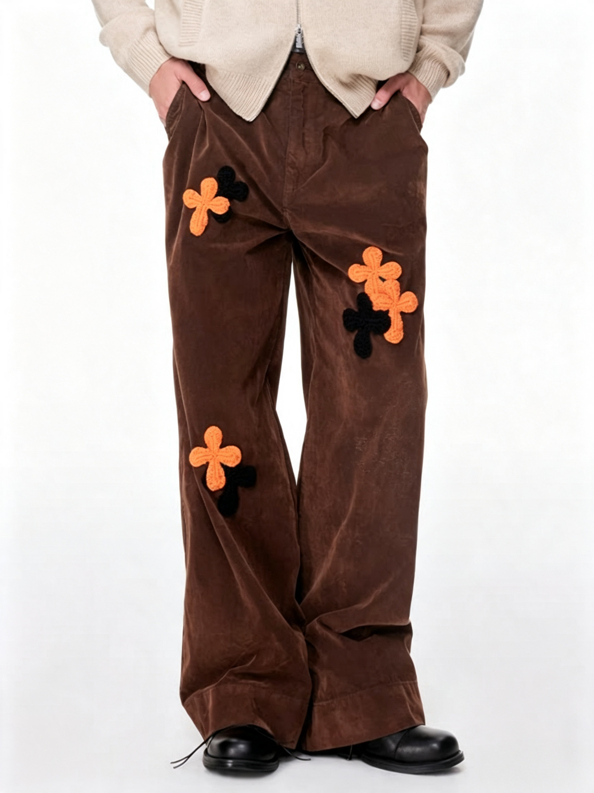 Not Boring Yarn Embroidered Vintage Jeans