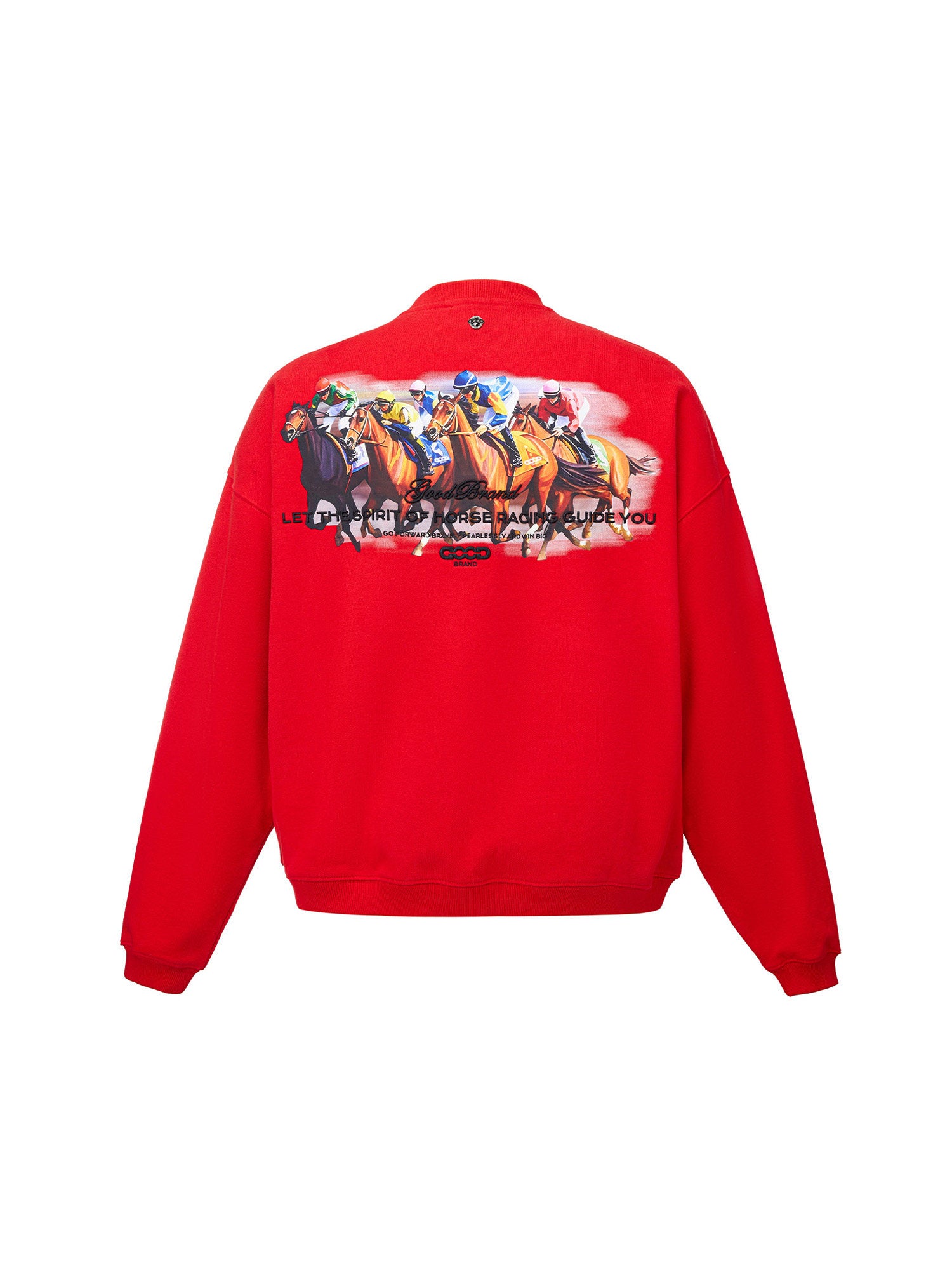 GOODBRAND 26SS Year of the Horse Flock Print Sweatshirt