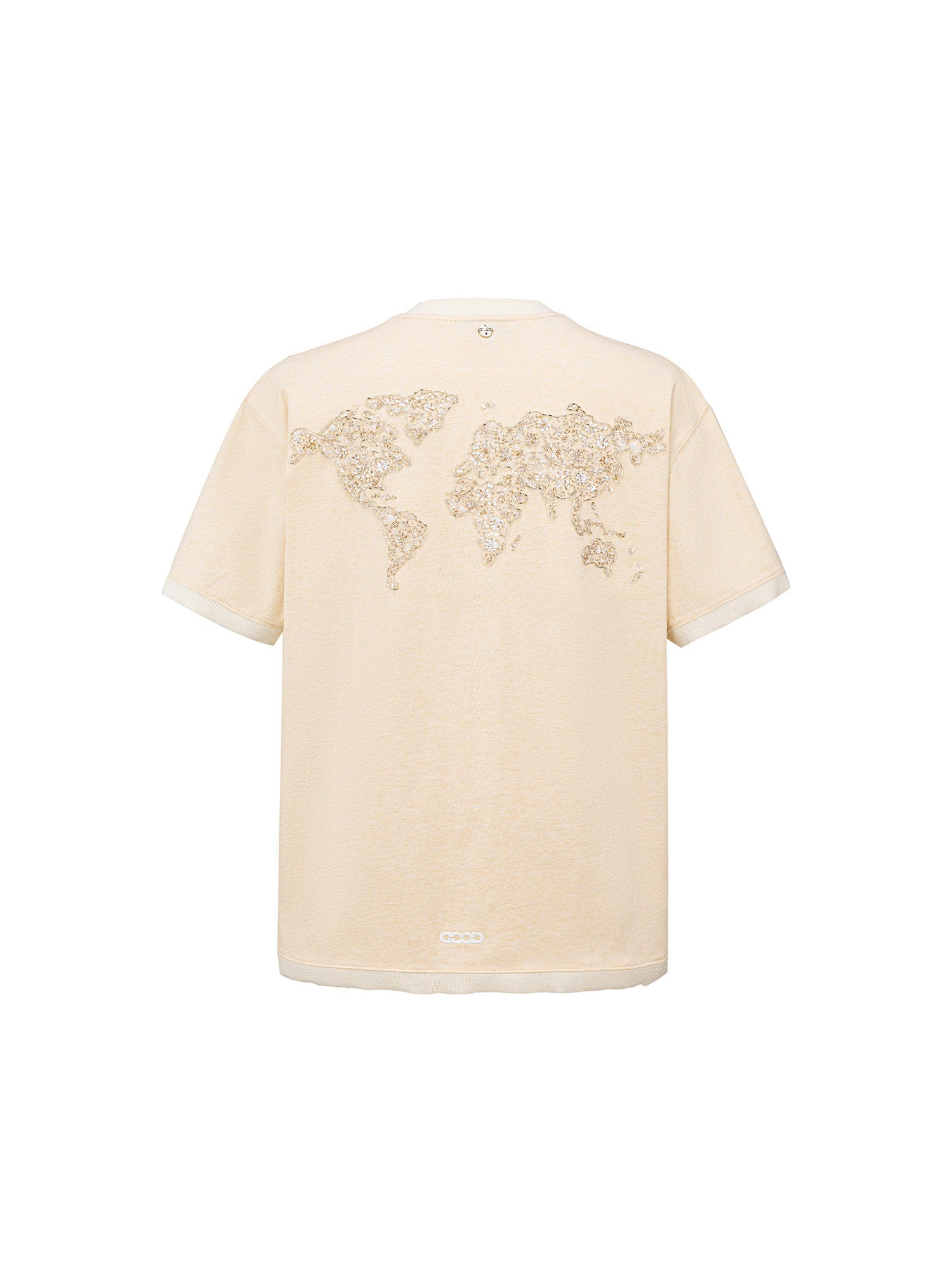 GOODBRAND 26SS Earth Graphic Sequin Embroidery T-Shirt