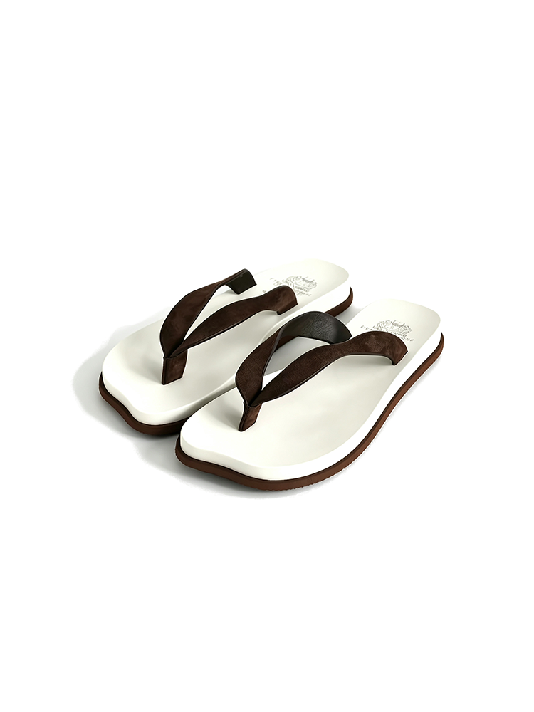 Epide Prefab Sheepskin Flip Flop Slippers