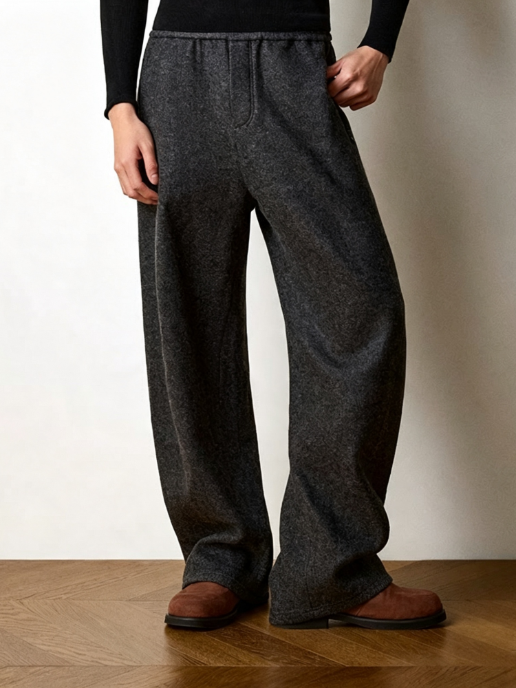 Not Boring Soft‑Touch Wool Banana Trousers