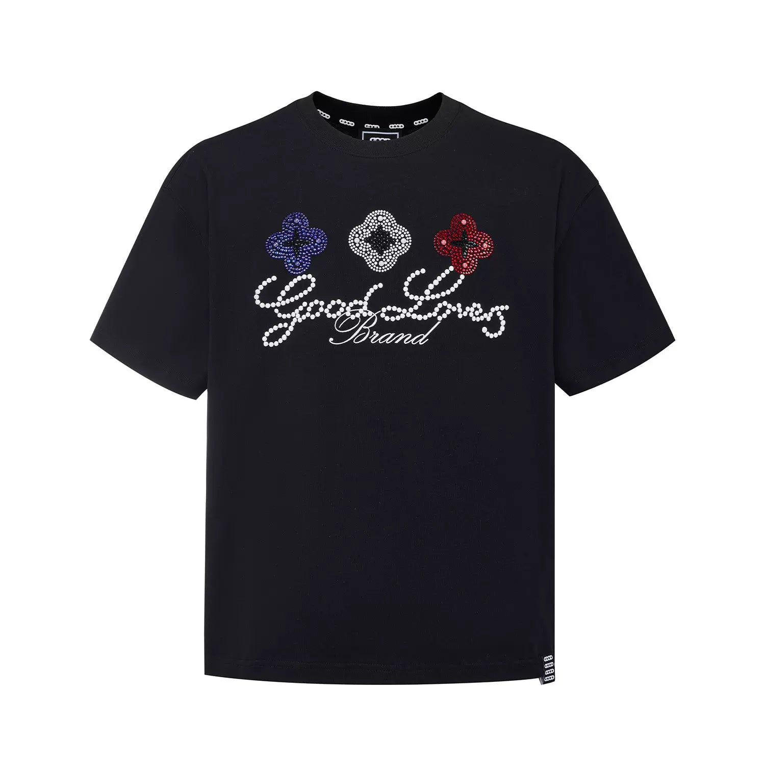GOODBRAND 26SS Colorful Clover Rhinestone Unisex T-shirt