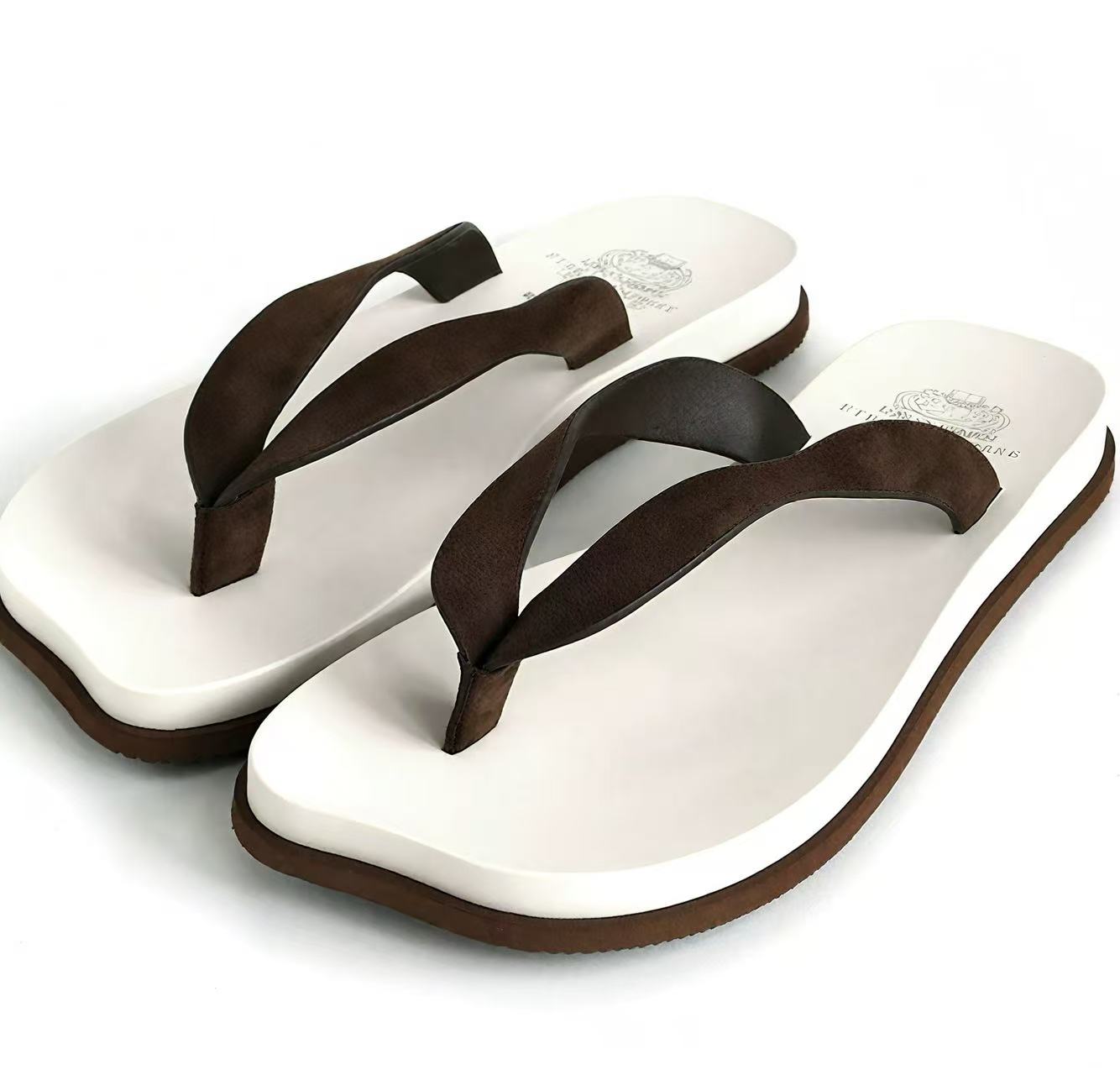 Epide Prefab Sheepskin Flip Flop Slippers