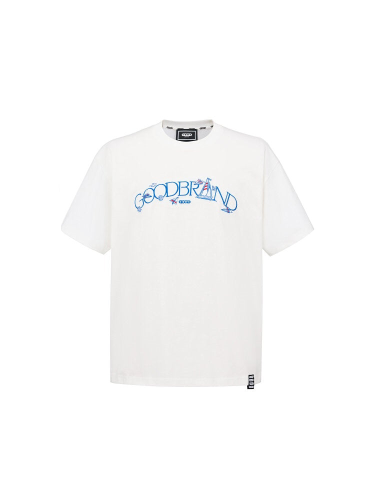 GOODBRAND 26SS World Map Graphic Embroidered T-Shirt