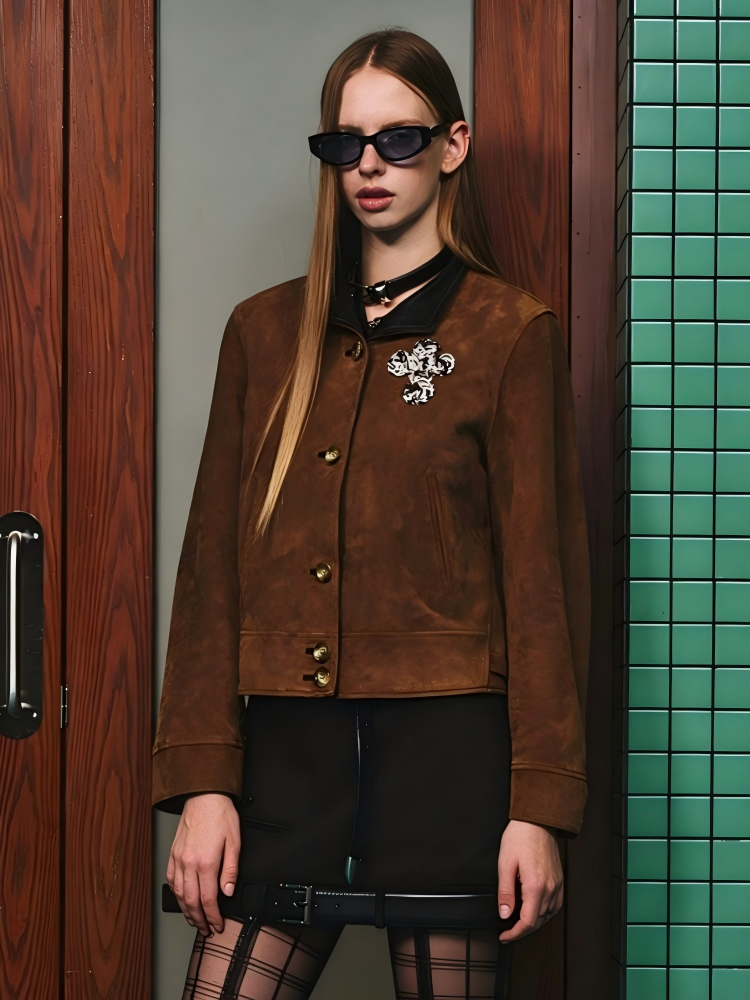 Not Boring Old Money style cropped slim jacket