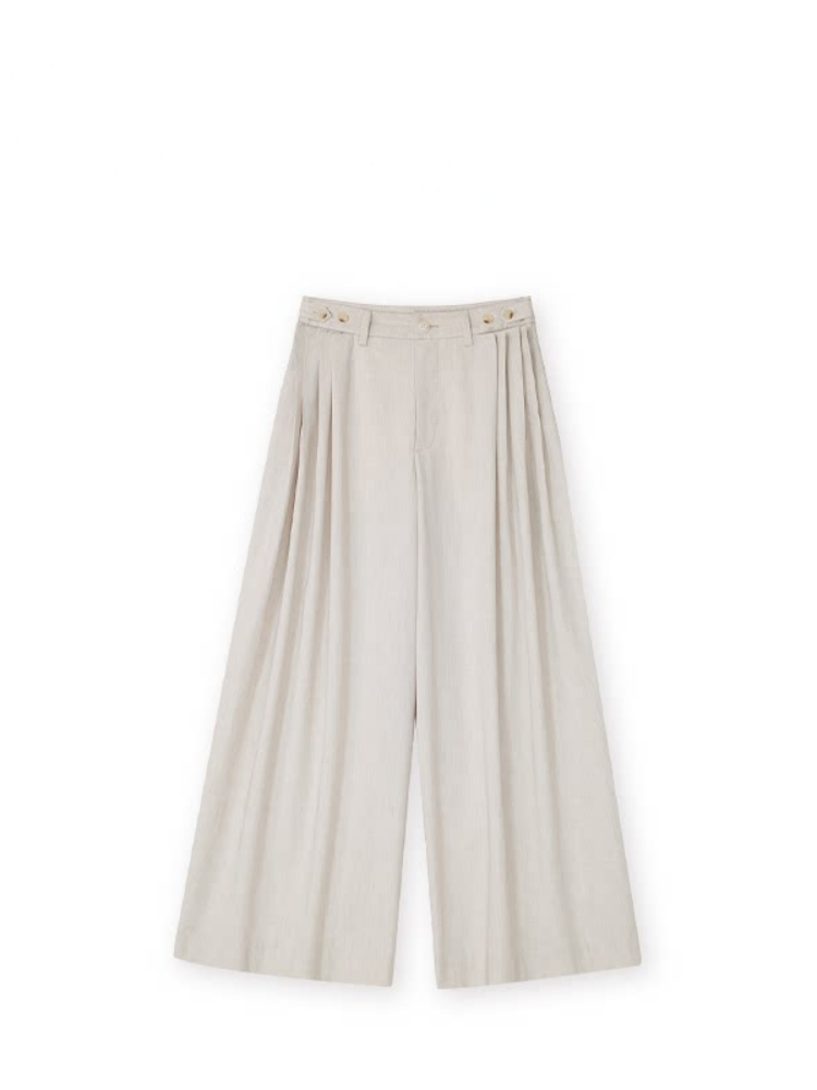 Not Boring Adjustable Loose Mid‑Rise Wide‑Leg Pants