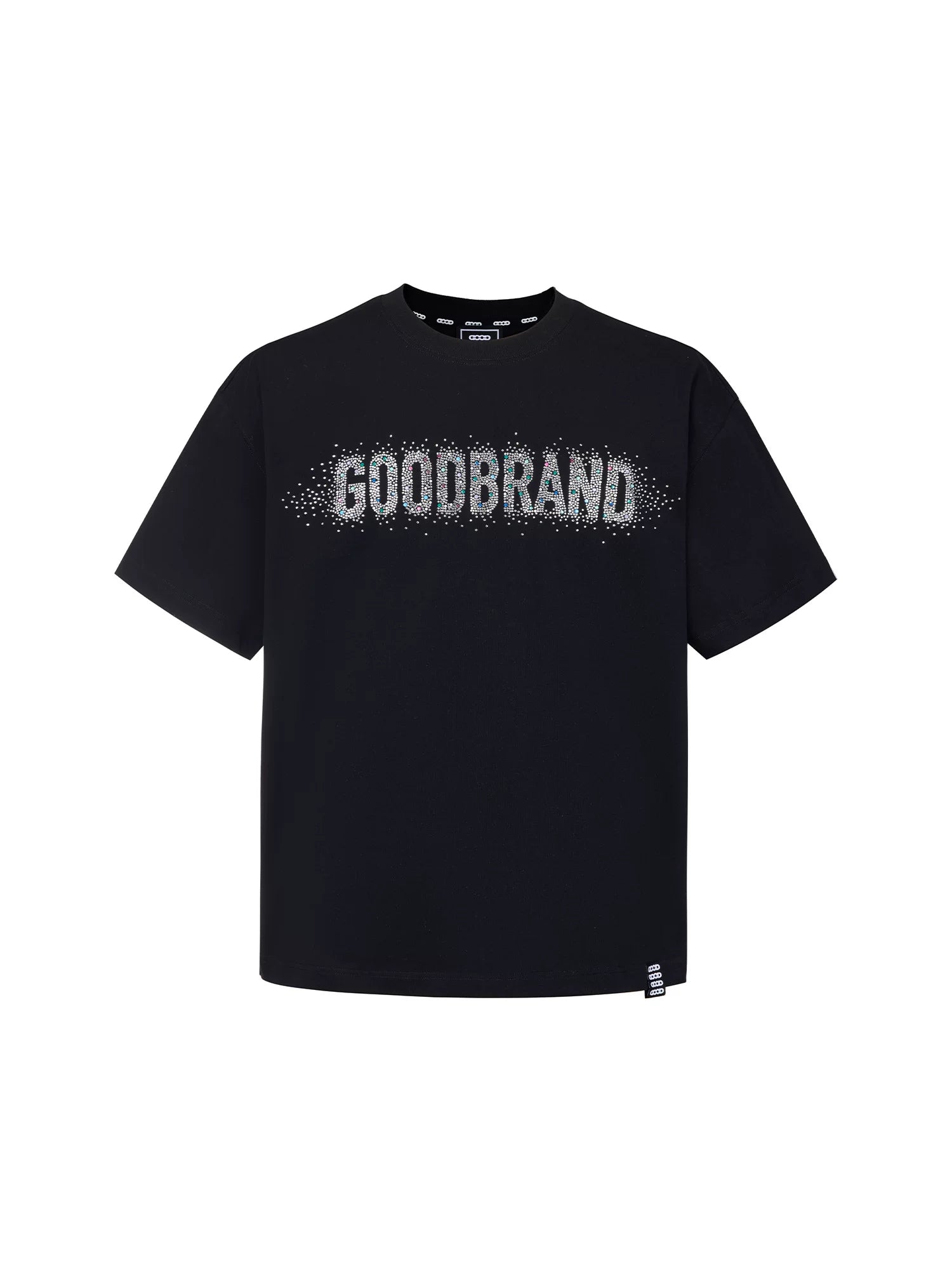 GOODBRAND26SS  Crescent Moon Rhinestone Unisex T-shirt