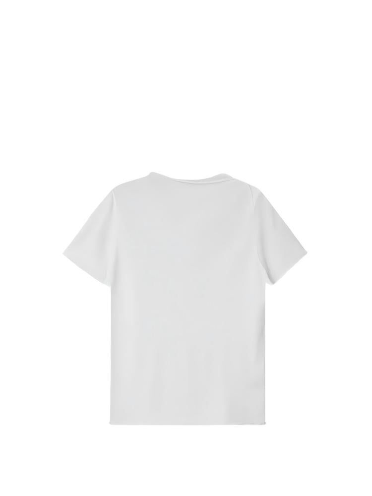 Not Boring Irregular Short-Sleeve Top