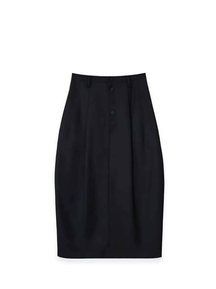 Not Boring Long Midi Skirt