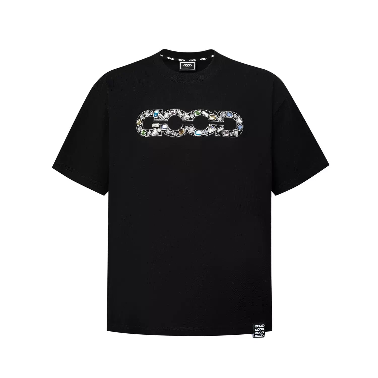 GOODBRAND 26SS Gemstone Embellished Logo T-shirt