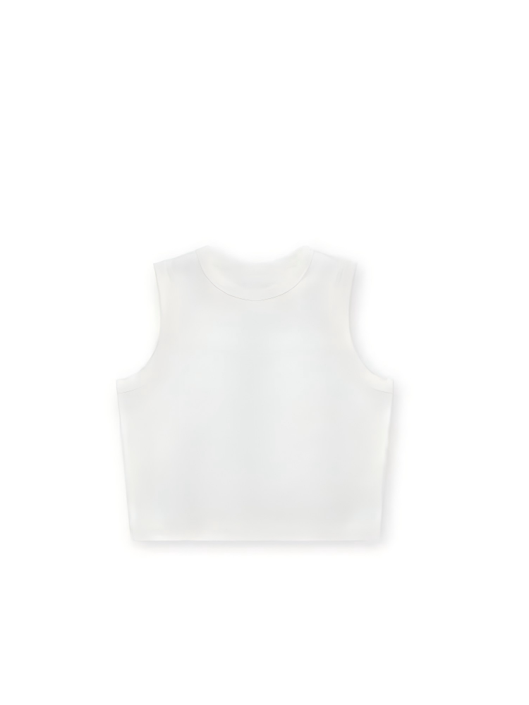 Not Boring Crewneck Sleeveless Top