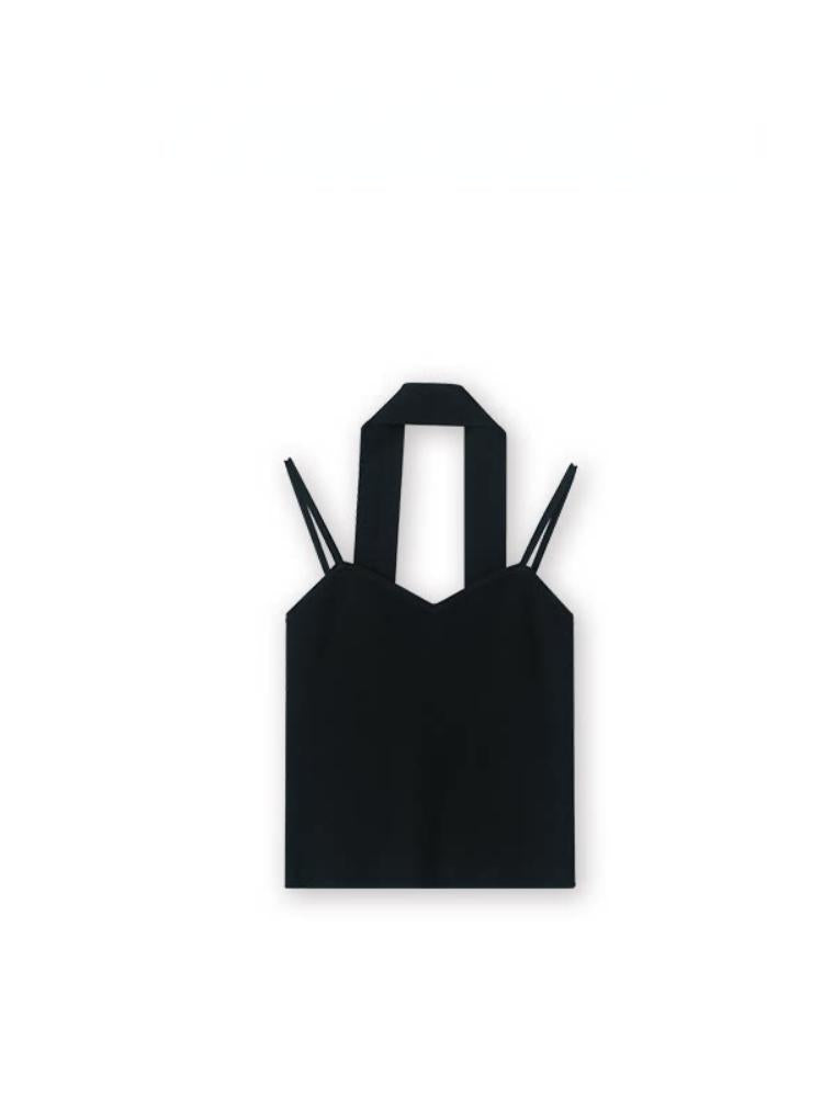 Not Boring Halter‑Neck V‑Neck Camisole Top